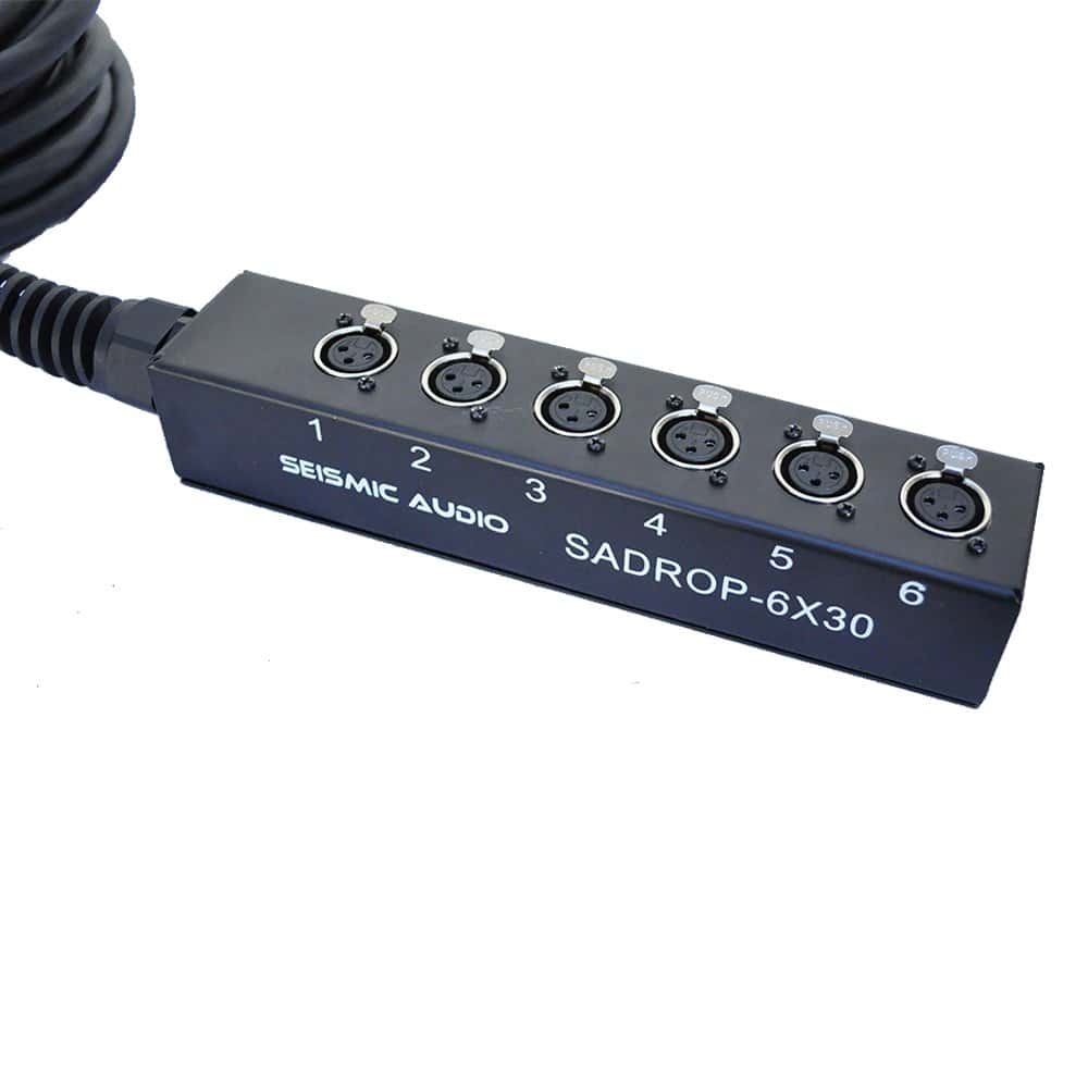 Cable Serpiente de 6 Canales Seismic Audio SADROP-6x30, 30 - Imagen 3