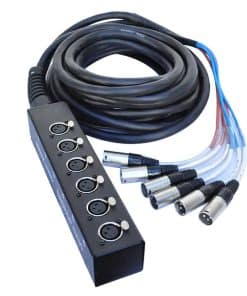 Cable Serpiente de 6 Canales Seismic Audio SADROP-6x30, 30
