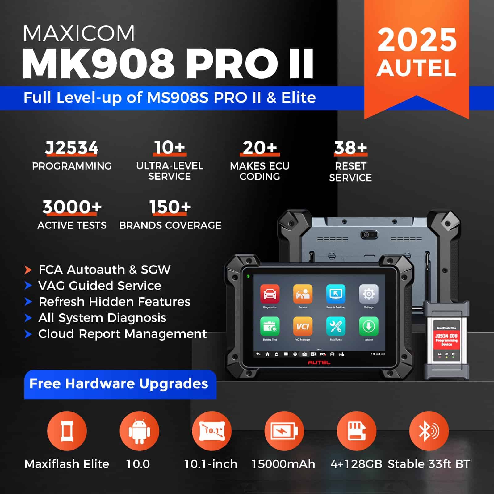 Autel MaxiCOM MK908 Pro II MK908P II: Herramienta de - Imagen 3