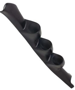 Soporte para (3) Medidores en un Pilar Triple Negro