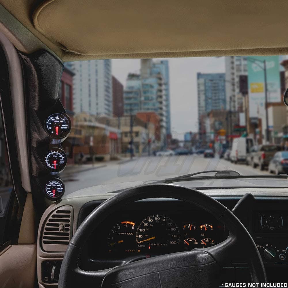 Soporte para (3) Medidores en un Pilar Triple Negro - Imagen 3