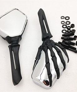Espejo de calavera en forma de garra compatible con Harley