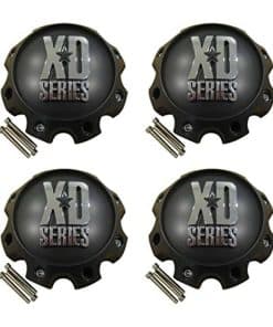 4 x Tapacubos negros de KMC XD Series 441 796 797 798 800