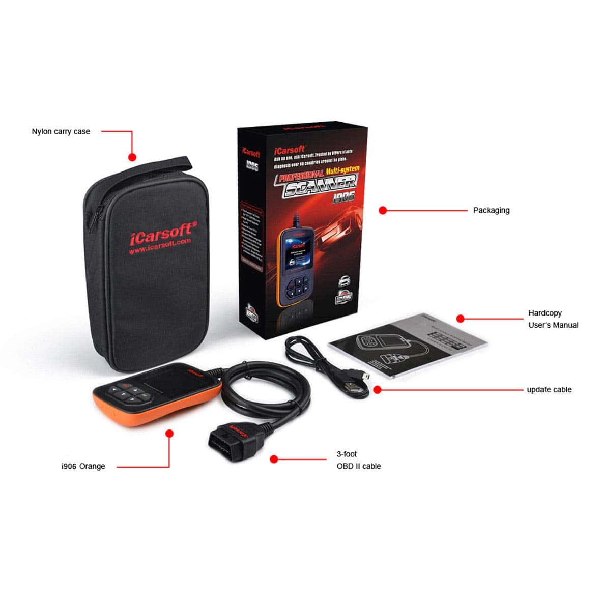 Escáner de diagnóstico OBD2 para Volvo/Saab iCarsoft i906 - Imagen 9