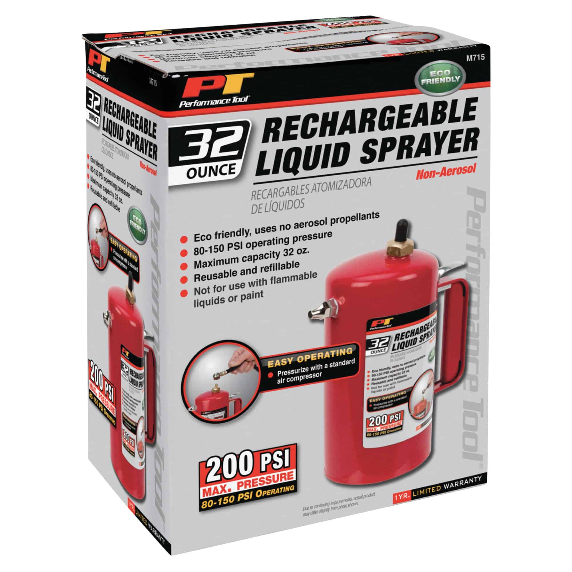 Rociador Líquido Reutilizable Performance Tool M715 - Imagen 4