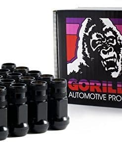 Gorilla Automotive 45088BC-20 Tuerca negra de acero forjado