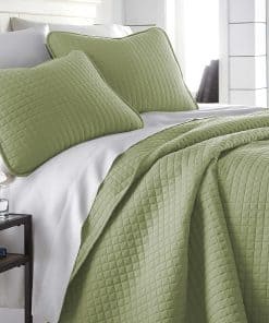 Juego de Colcha Oversized King de Southshore -Verde Salvia