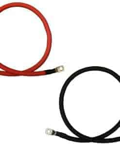 2 AWG Calibre Rojo + Negro Cables de Batería de Cobre Puro