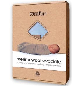 Manta de Envoltura para Bebé de Lana Merino 100%, Manta