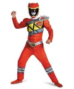 Disfraz Rojo de Power Rangers para Niños. Disfraz Clásico