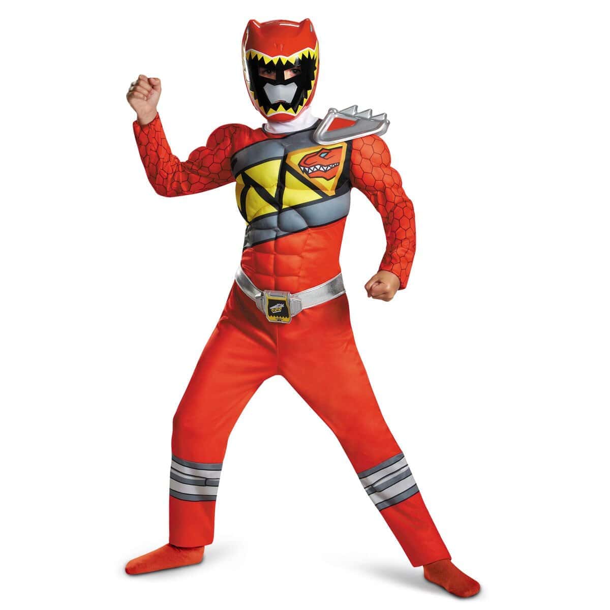 Disfraz Rojo de Power Rangers para Niños. Disfraz Clásico