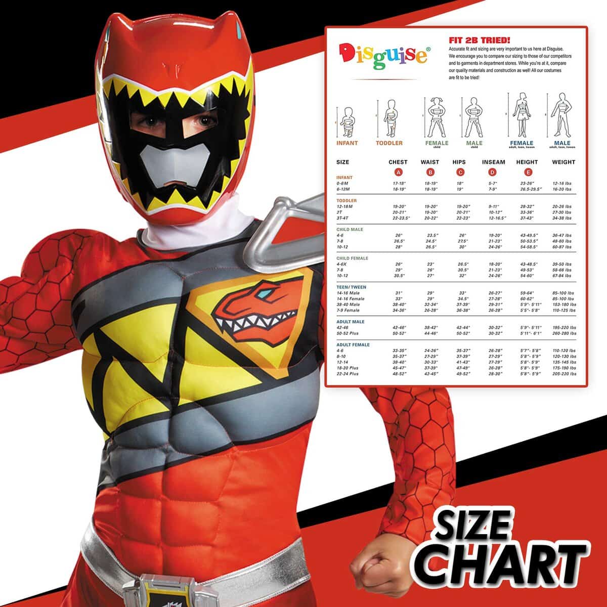 Disfraz Rojo de Power Rangers para Niños. Disfraz Clásico - Imagen 5