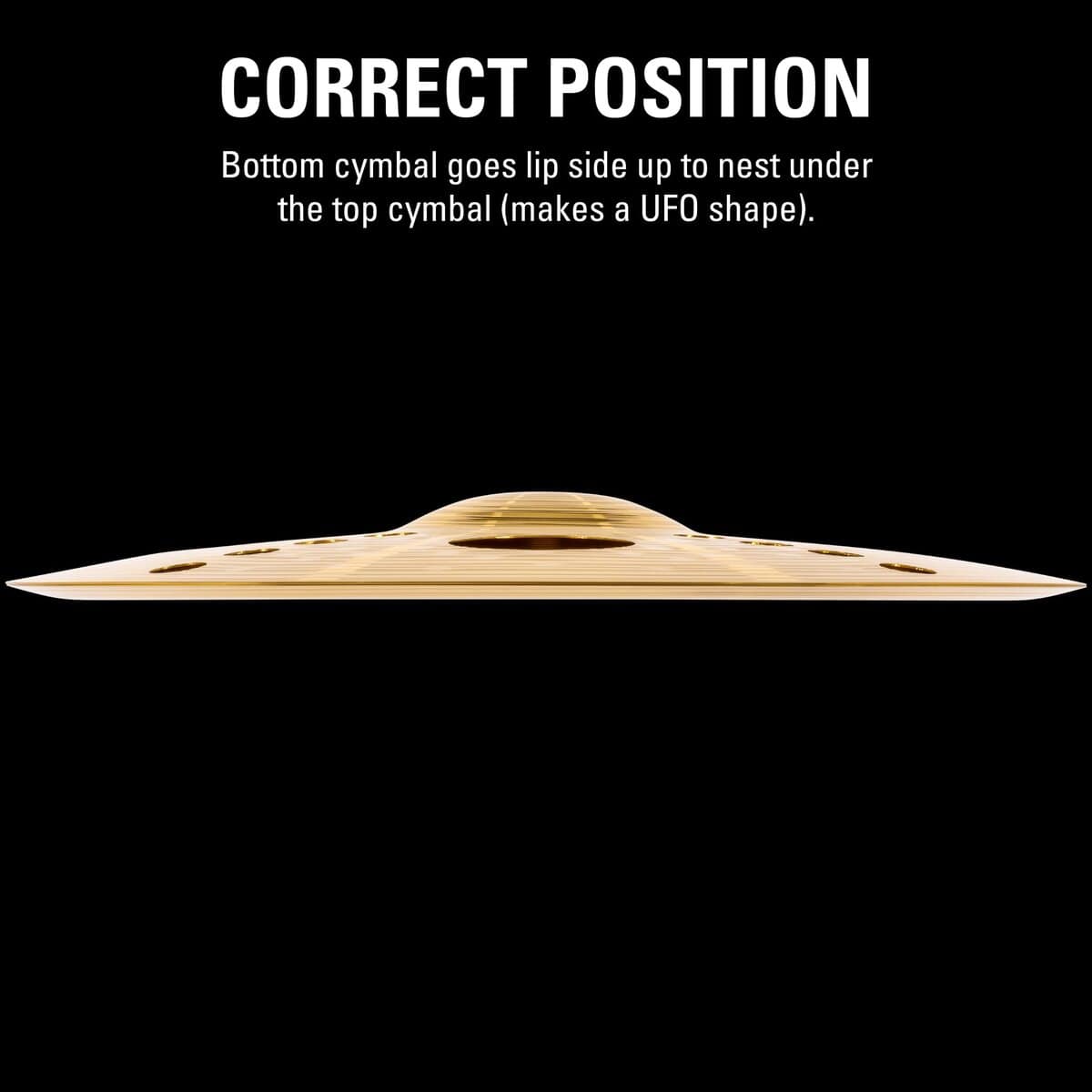 Par de Platillos Trash Stack Meinl de 16" con Agujeros - - Imagen 5