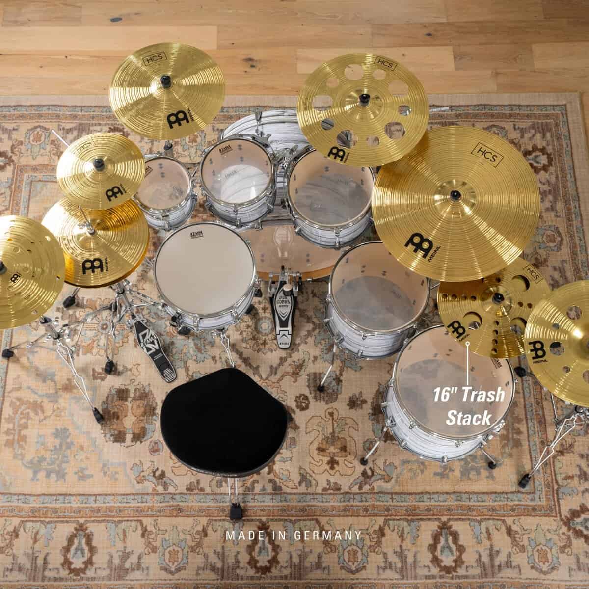 Par de Platillos Trash Stack Meinl de 16" con Agujeros - - Imagen 4