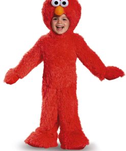 Disfraz de Elmo Extra Deluxe de Peluche, Talla Mediana