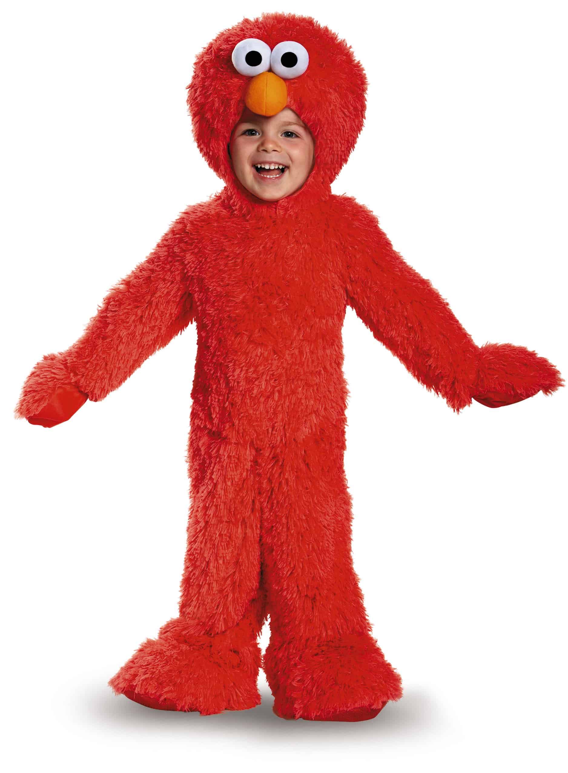 Disfraz de Elmo Extra Deluxe de Peluche, Talla Mediana