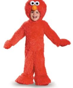 Disfraz de Elmo Extra Deluxe de Peluche, (6-12 Meses)