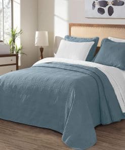 Juego de Colcha Coverlet Kingston de 3 Piezas Chezmoi