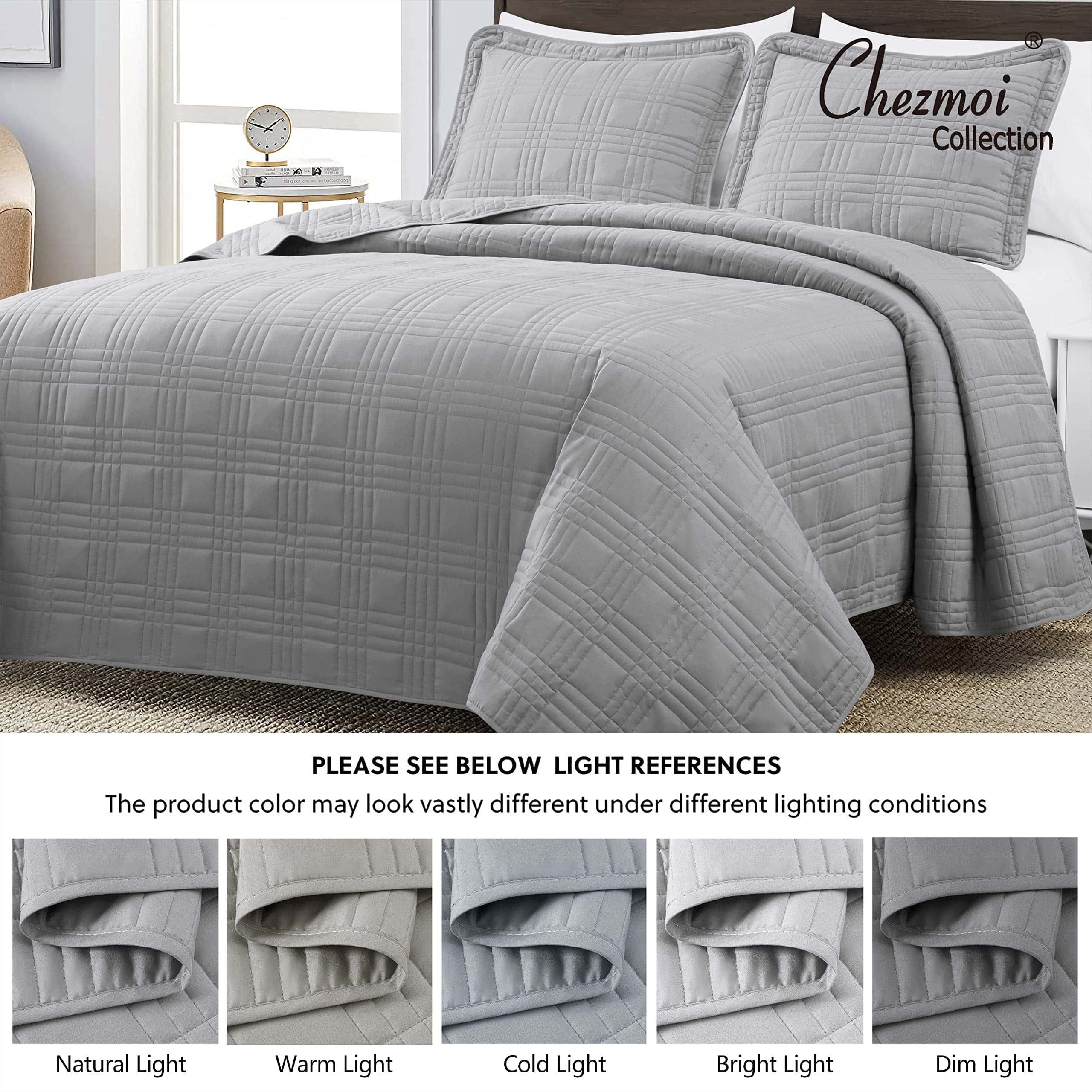 Juego de Colcha y Cubrecama Oversize de 3 Piezas Kingston - Imagen 9