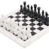 Juego de ajedrez de mármol Radicaln 15 pulgadas en blanco y