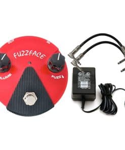 Pedal Dunlop FFM2 Red GERMANIUM FUZZ FACE MINI con Fuente