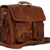 Maletín de cuero para laptop, bolso mensajero, bandolera 16