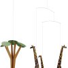 Móvil de cuna Giraffes On The Savannah - 24 pulgadas - Alta