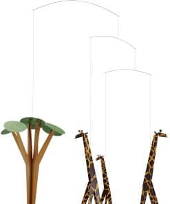 Móvil de cuna Giraffes On The Savannah - 24 pulgadas - Alta