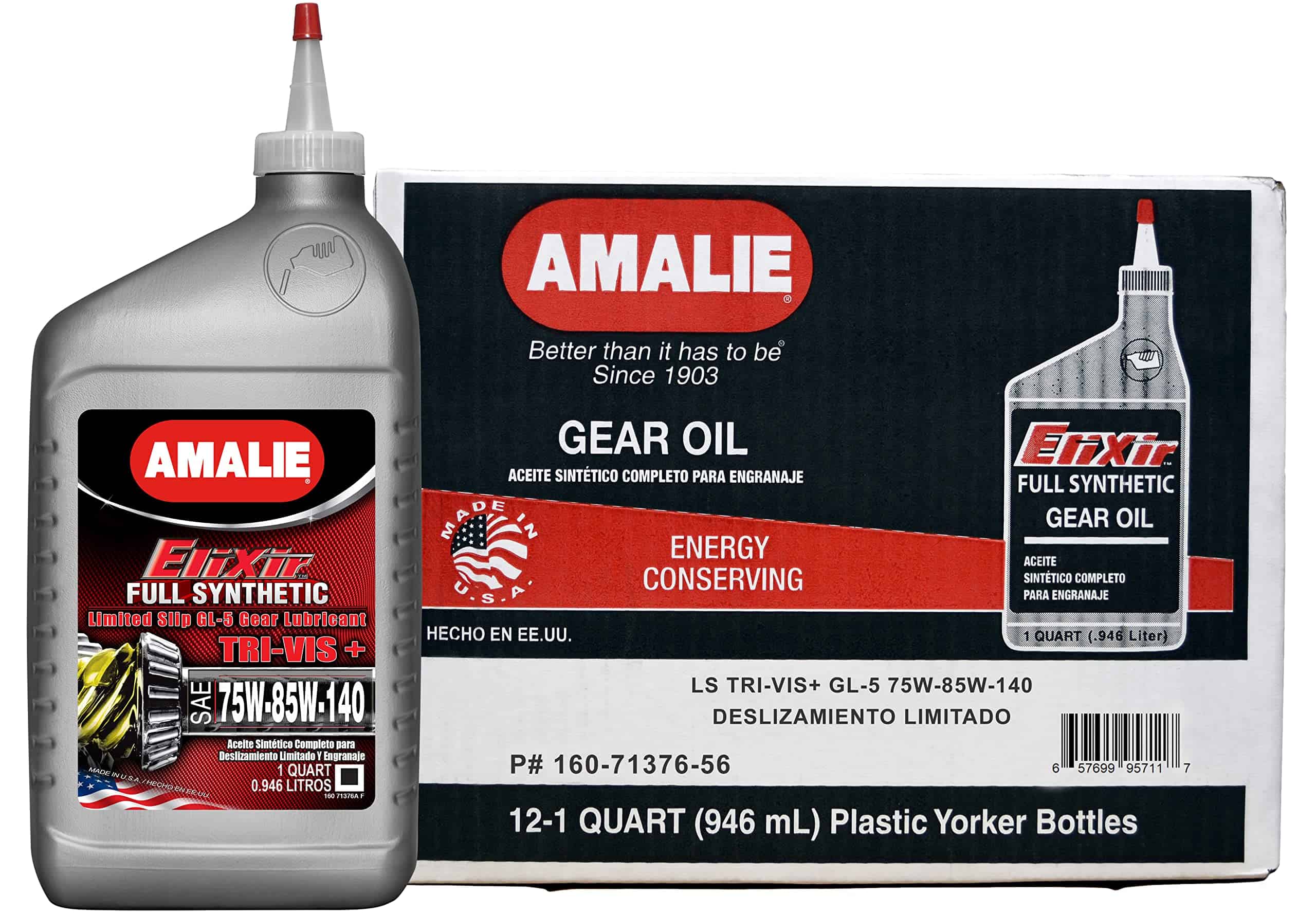 AMALIE Elixir Synthetic Tri-Vis Plus Limited Slip GL-5