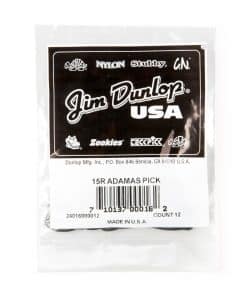 Juego de 12 púas Jim Dunlop 15R Adamas