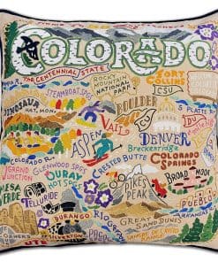 Almohada Decorativa Bordada Catstudio Colorado