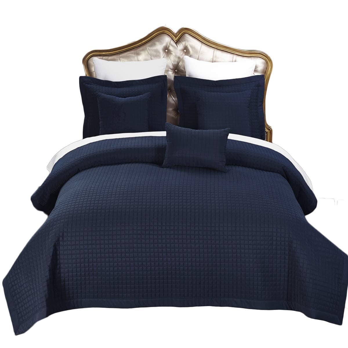 Colcha de estilo a cuadros Royal Hotel Bedding suave y