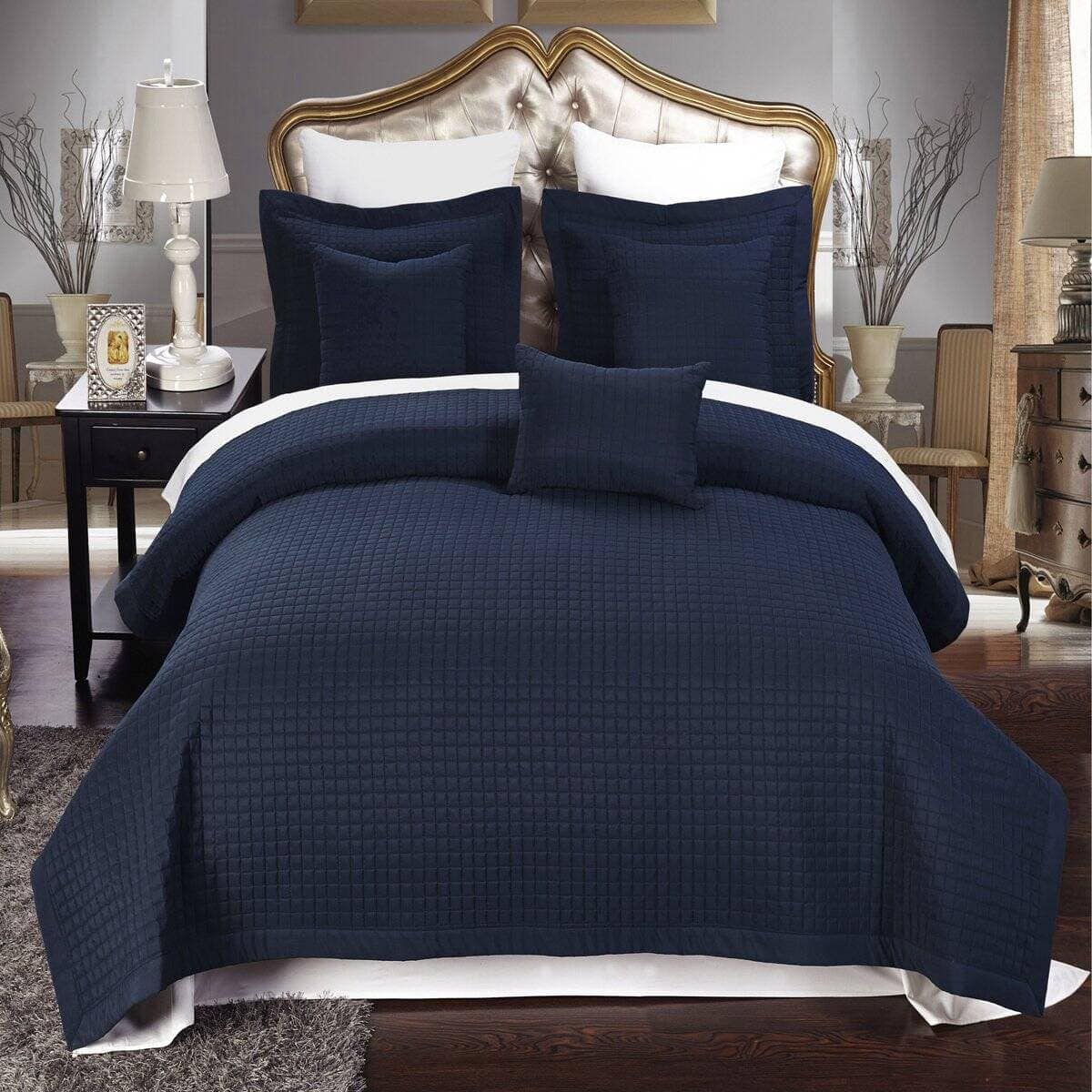 Colcha de estilo a cuadros Royal Hotel Bedding suave y - Imagen 3