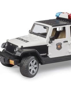 Bruder Toys - Vehículo Realista de Policía Jeep Wrangler