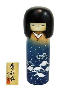 Muñeca Kokeshi Sosaku Yukigeshou de Aeiniwer Hecha en Japón