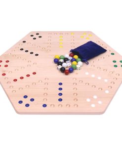 Tablero de juego de canicas de madera Wahoo de