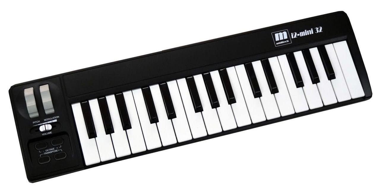 Controlador de teclado MIDI Miditech i2-mini 32