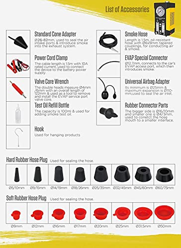 Máquina de Humo para Automóviles, Detector de Fugas de Humo - Imagen 5