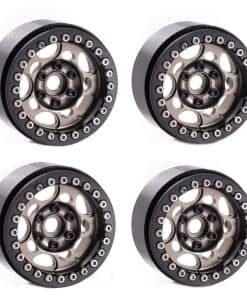 DJX 4PCS Llantas de Metal 1.9" con Bloqueo de Cuentas de