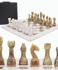 Juego de ajedrez Radicaln de mármol con caja de