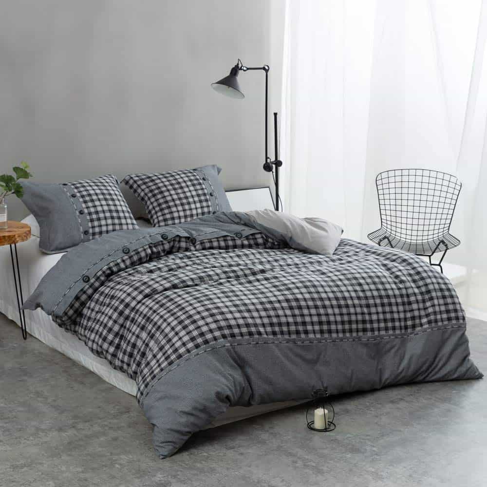 Simple&Opulence Juego de Funda Nórdica a Cuadros Vichy - Imagen 3