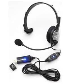 Audífono USB de reconocimiento de voz monaural con