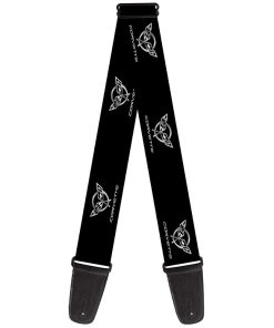 Correa de guitarra Buckle-Down - Corvette Negro/Plata