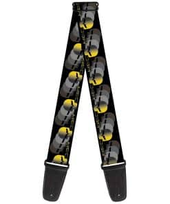 Correa de guitarra Buckle-Down - C6 Racing con calavera