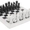 Juego de ajedrez de mármol Radicaln de 12 pulgadas blanco y
