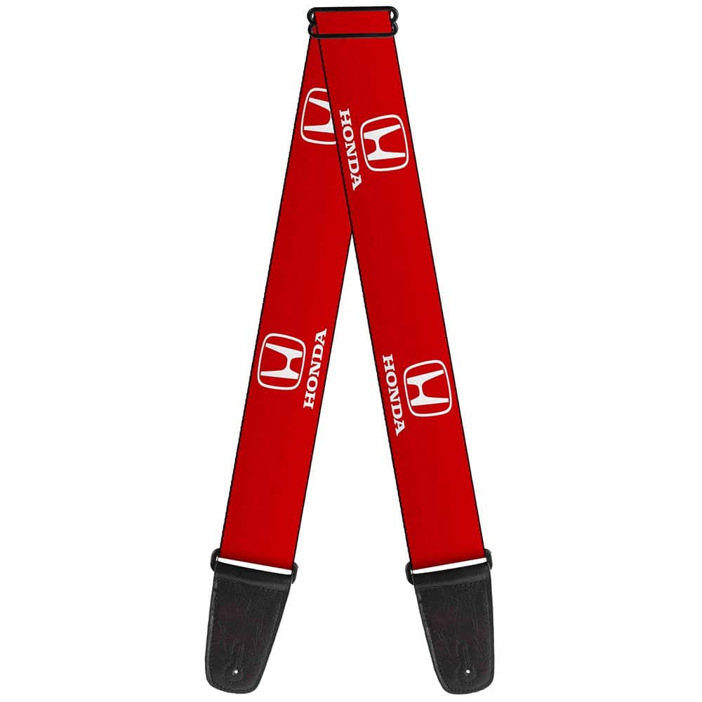 Correa de Guitarra Buckle-Down - Logo de Honda Rojo/Blanco