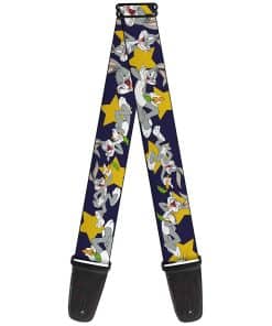 Correa de guitarra Buckle-Down - Bugs Bunny Poses/Stars