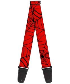 Correa de Guitarra Buckle-Down - Telaraña Roja/Negra - 2"