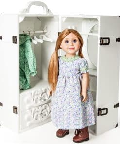 Estuche de almacenamiento de ropa para muñecas de 18