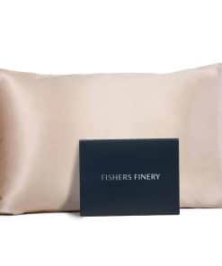 Funda de almohada de seda 100% pura de mora Fishers Finery,